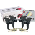 Set of 4 Ignition Coils & 4 NGK Laser Iridium Spark Plugs for Lexus Toyota (L4)