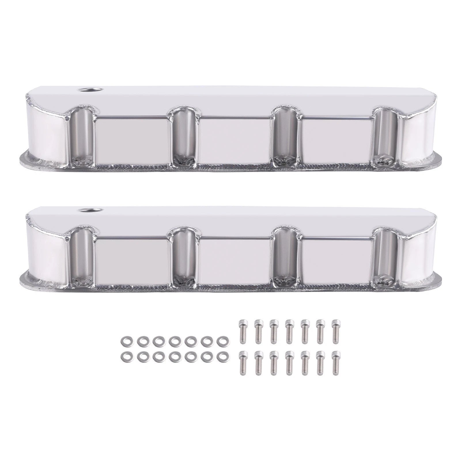 Fabricated Aluminum Tall Valve Covers for Big Block Chevy 502 (1965–1995)