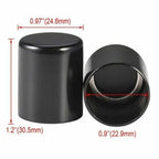 Black Docking Hardware Point Covers for Harley Electra Road Street Glide