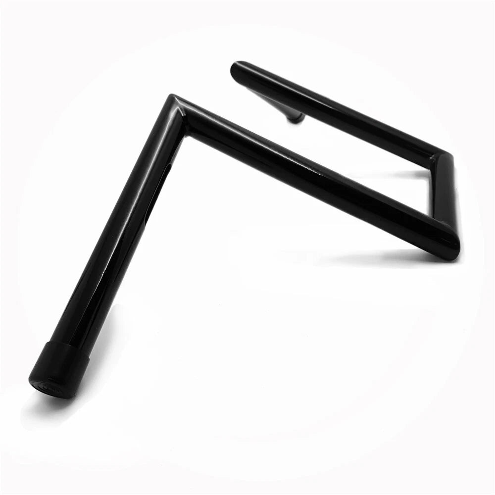 Black Z Bar 8 Inch Rise Handlebars for Harley Softail Sportster (1986–2023)