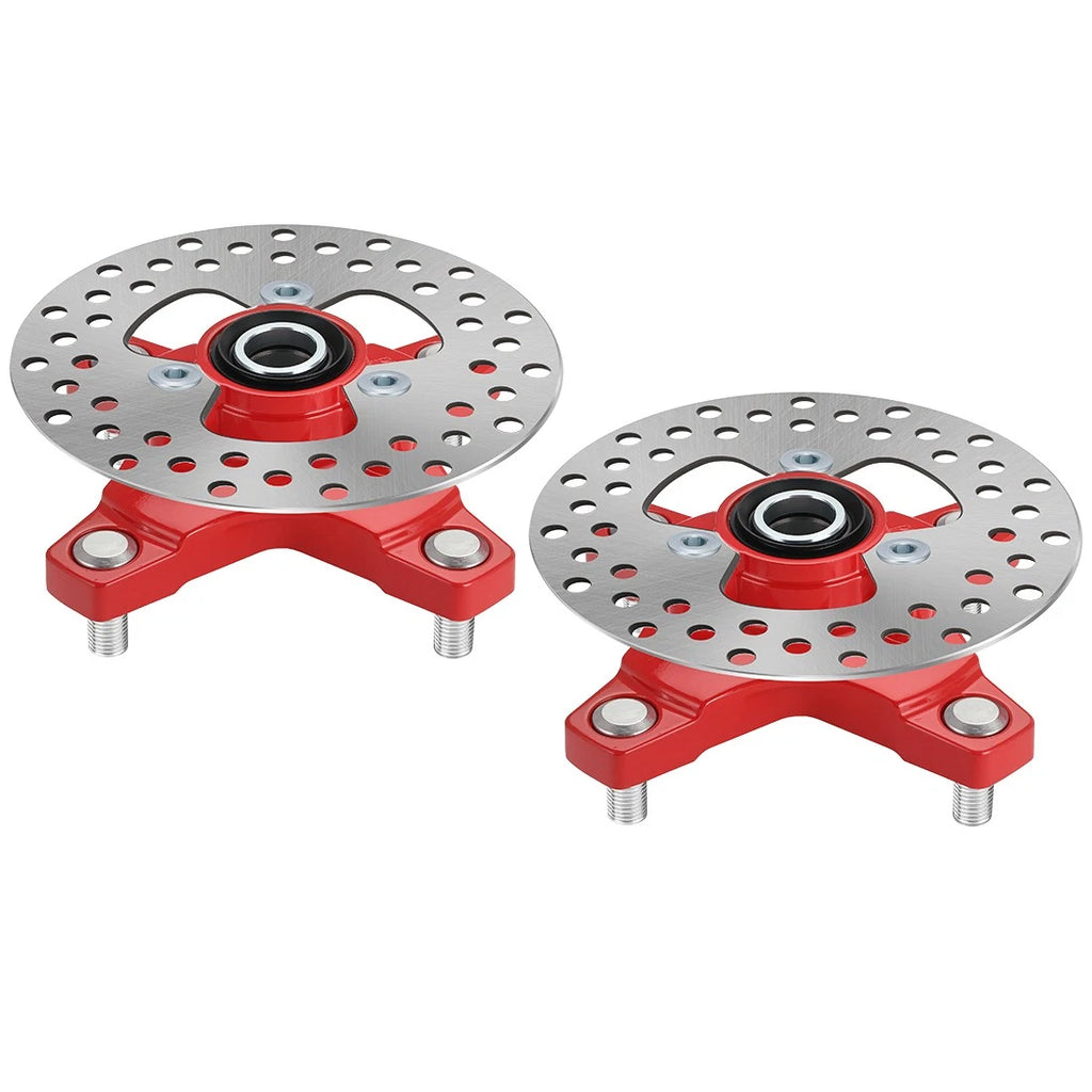 Front Left & Right Wheel Hubs w/ Brake Disc for Honda Sportrax 250 (2001–2007)
