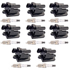 8X Ignition Coils + Spark Plugs for Chevy GMC Sierra 1500 Hummer H2 (2003–2009)