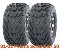 Set of 2 ATV Tires 16x8-7 4PR for Polaris Scrambler 50 (2001–2003)
