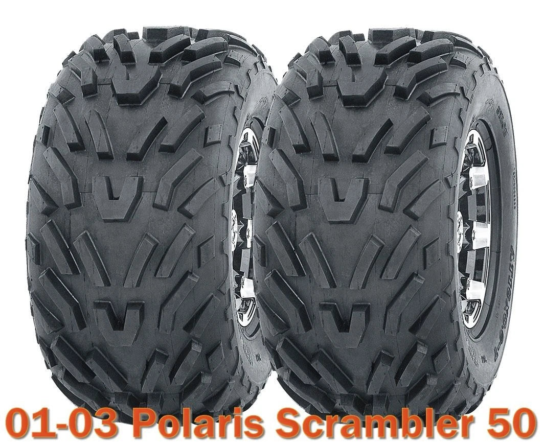 Set of 2 ATV Tires 16x8-7 4PR for Polaris Scrambler 50 (2001–2003)