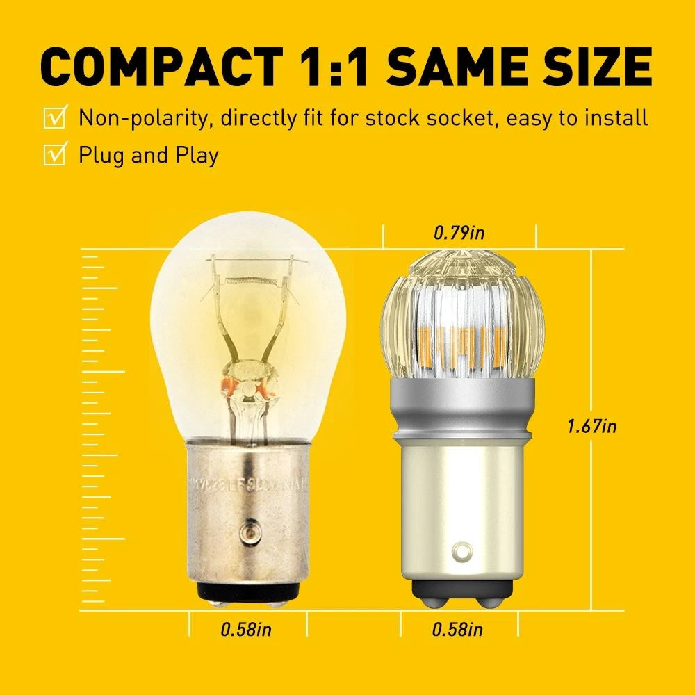 2X LED Turn Signal Parking Light Bulb for AUXITO