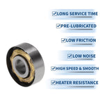 E7 Deep Groove Ball Bearings for Scooter Skateboard Wheel (7x22x7mm)