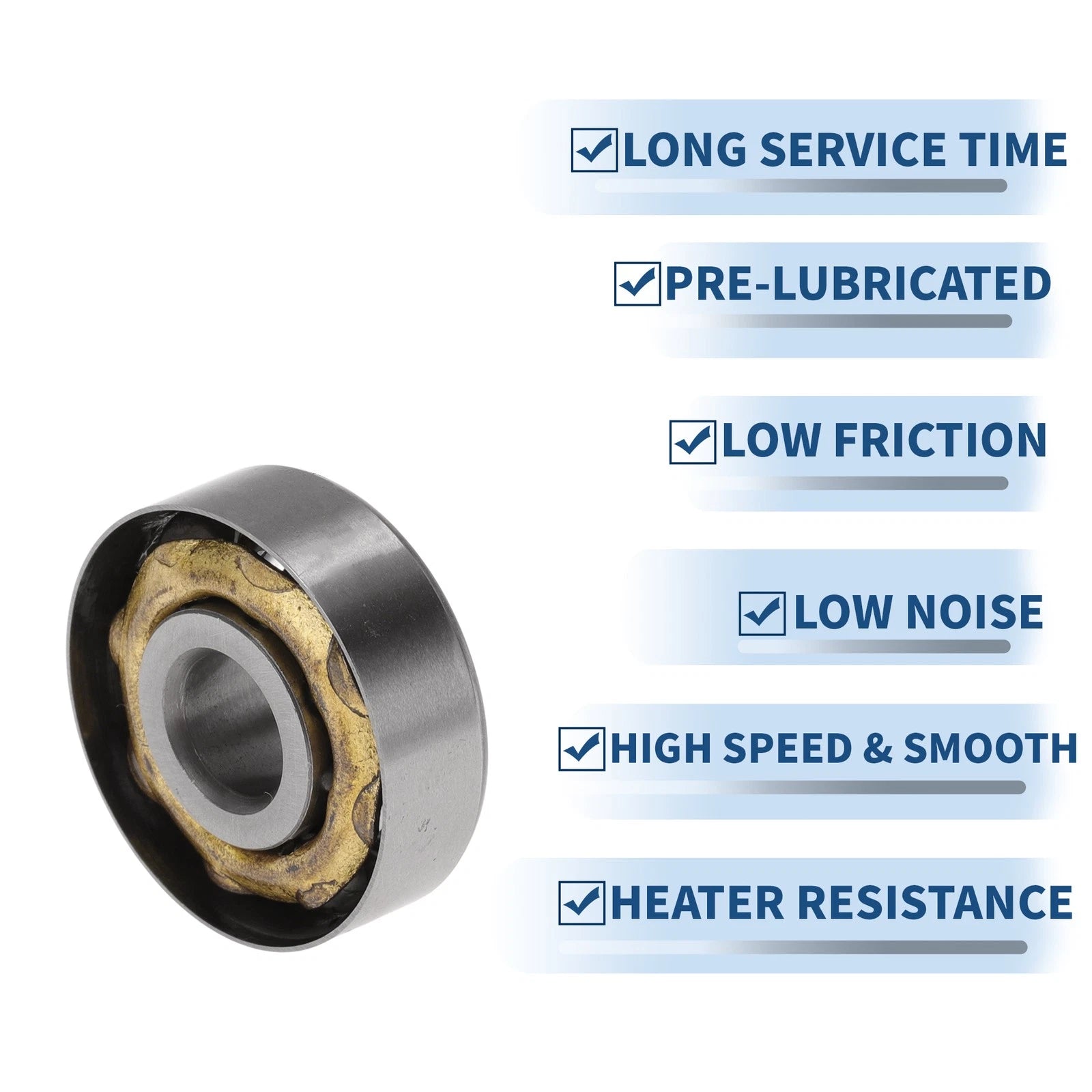E7 Deep Groove Ball Bearings for Scooter Skateboard Wheel (7x22x7mm)