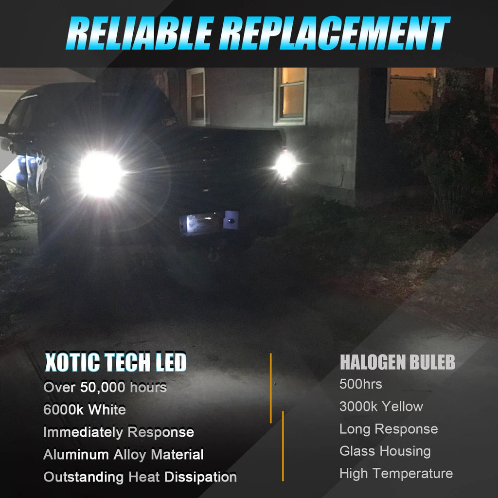 LED Backup Reverse Light Bulbs for Dodge Ram 1500 2500 3500 (2007-2010)