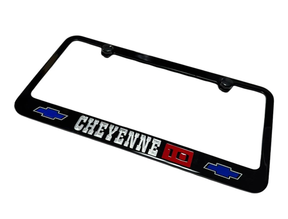 License Plate Frame Front for Chevrolet Cheyenne 10 Blue Bowtie (2010–2019)