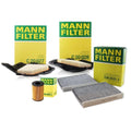2X Mann Oil Air Carbon Cabin Filter Kit for BMW F10 F12 F13 F01 (2010–2017)
