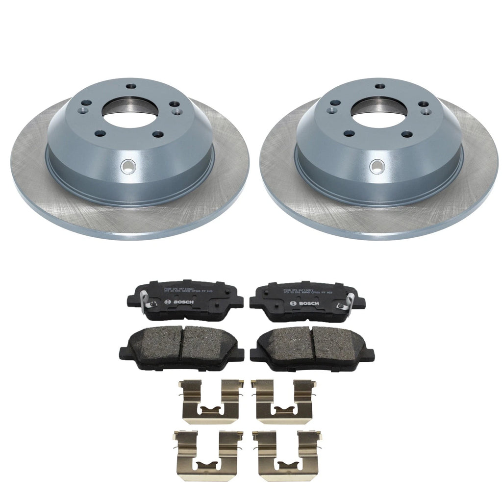 DuraGo Rear Rotors & Bosch QuietCast Ceramic Pads for Kia Sorento