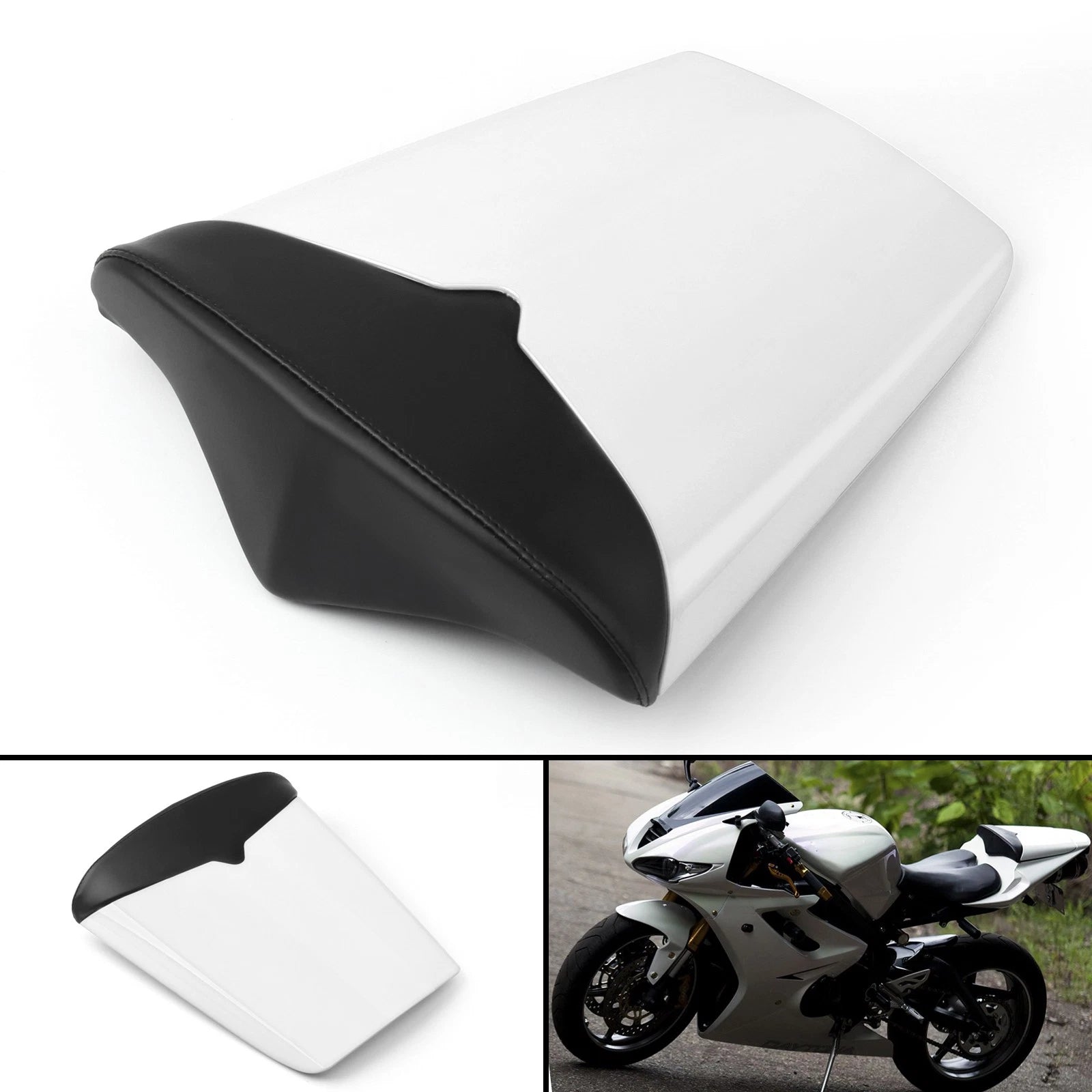 Rear Pillion Seat Cowl Fairing Cover for Daytona 675 (2006–2012) White