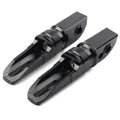 Rear Footrest Pegs Black for Street Scrambler 900 T100 (2016-2023) Pair