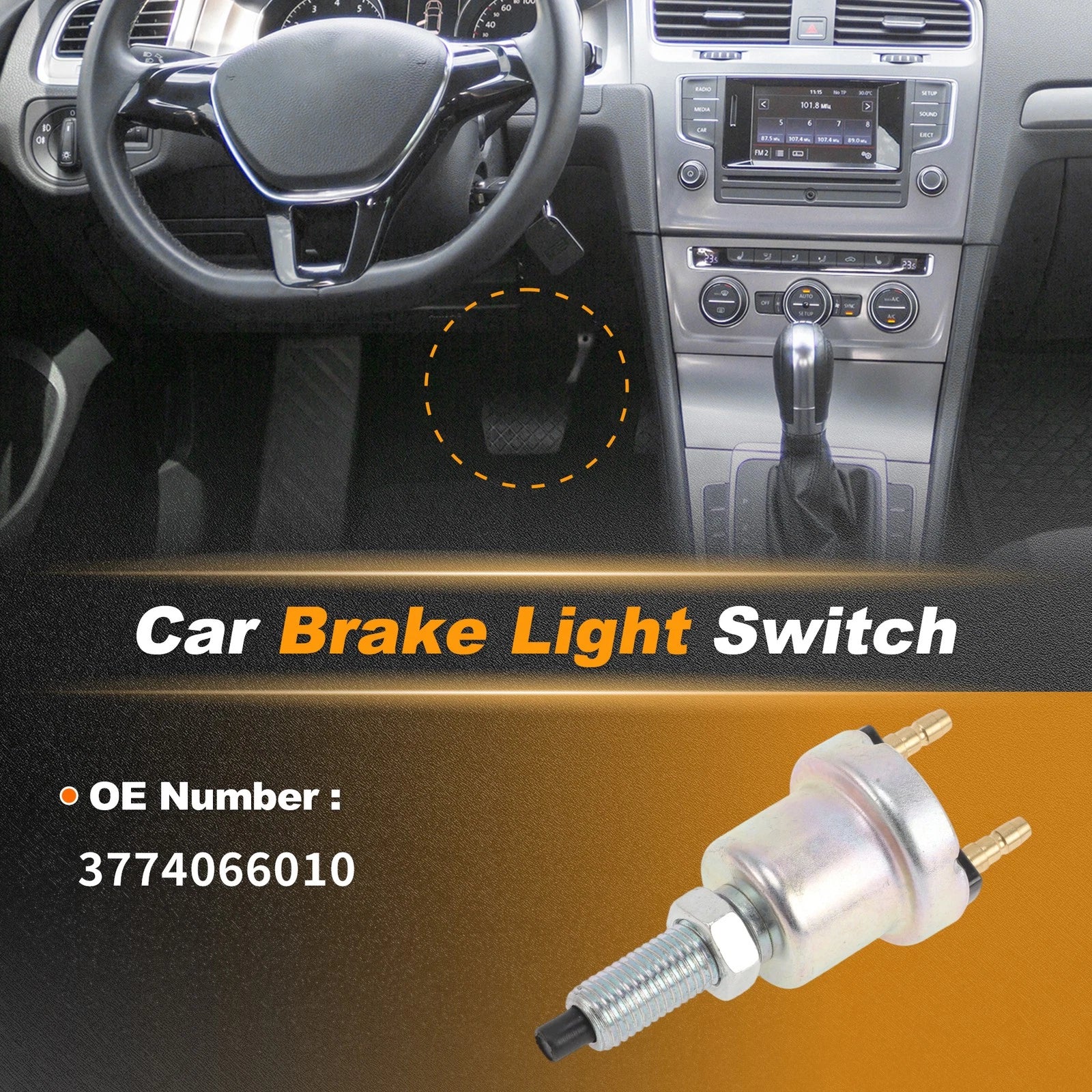 Brake Light Switch for Chevrolet Sprint (1985–1988) 3774066010