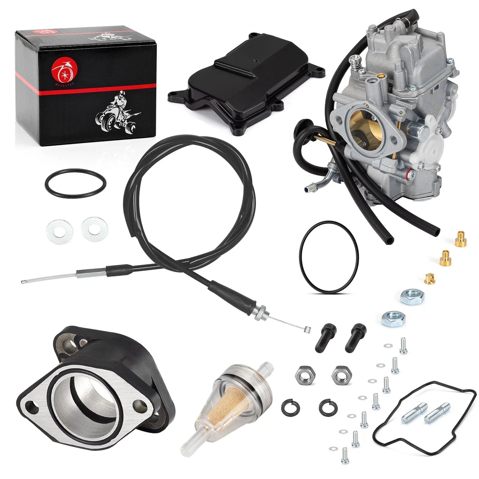 Carburetor Throttle Cable w/ Intake Manifold for Yamaha Warrior 350 (1987–1990)
