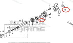 Lower Unit Oil Seal & O-ring Set for Honda Outboard Engine (91252-ZV1-003, 91351-ZV1-003)