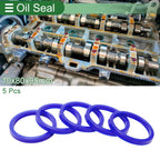 Set of 5 Oil Seal Rotary Shaft Seal 80x95x10mm High Pressure for Various Models
