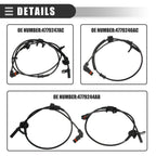 Set of 4 ABS Wheel Speed Sensors for Dodge (ALS1931)