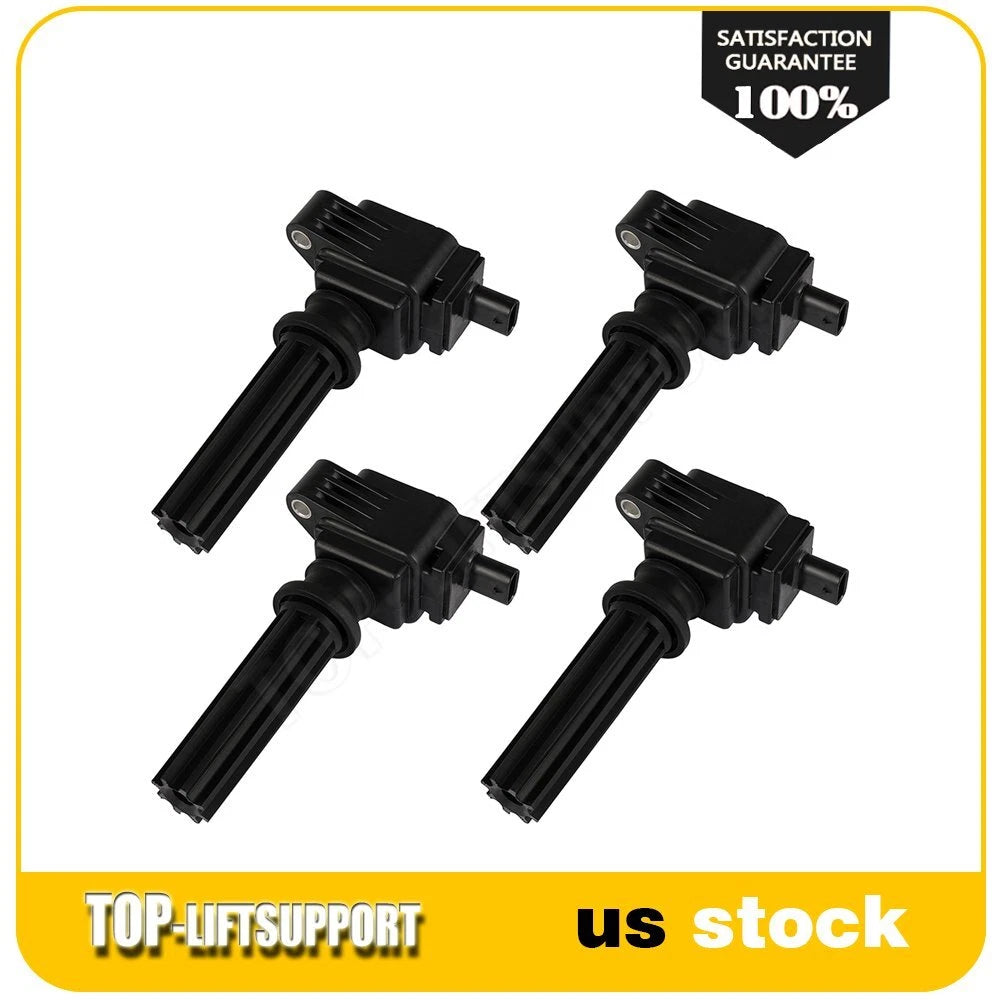 Set of 4 Ignition Coils for Ford Fusion (2013–2019) L4 2.0L