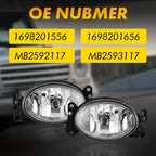 2X LED Fog Lights for Mercedes W211 W169 W251 W164 (2007–2009)