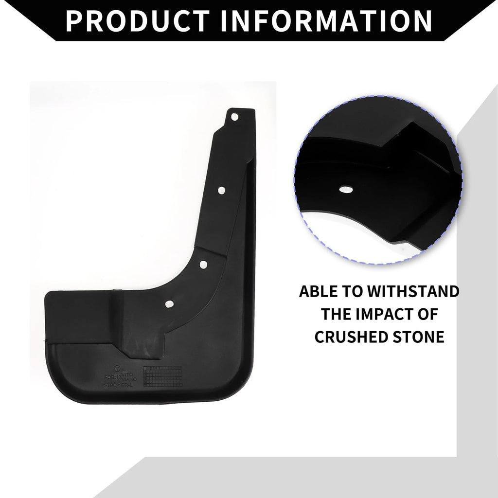 Mud Flap Splash Guards for Mercedes-Benz Vito W447 (2014–Present)