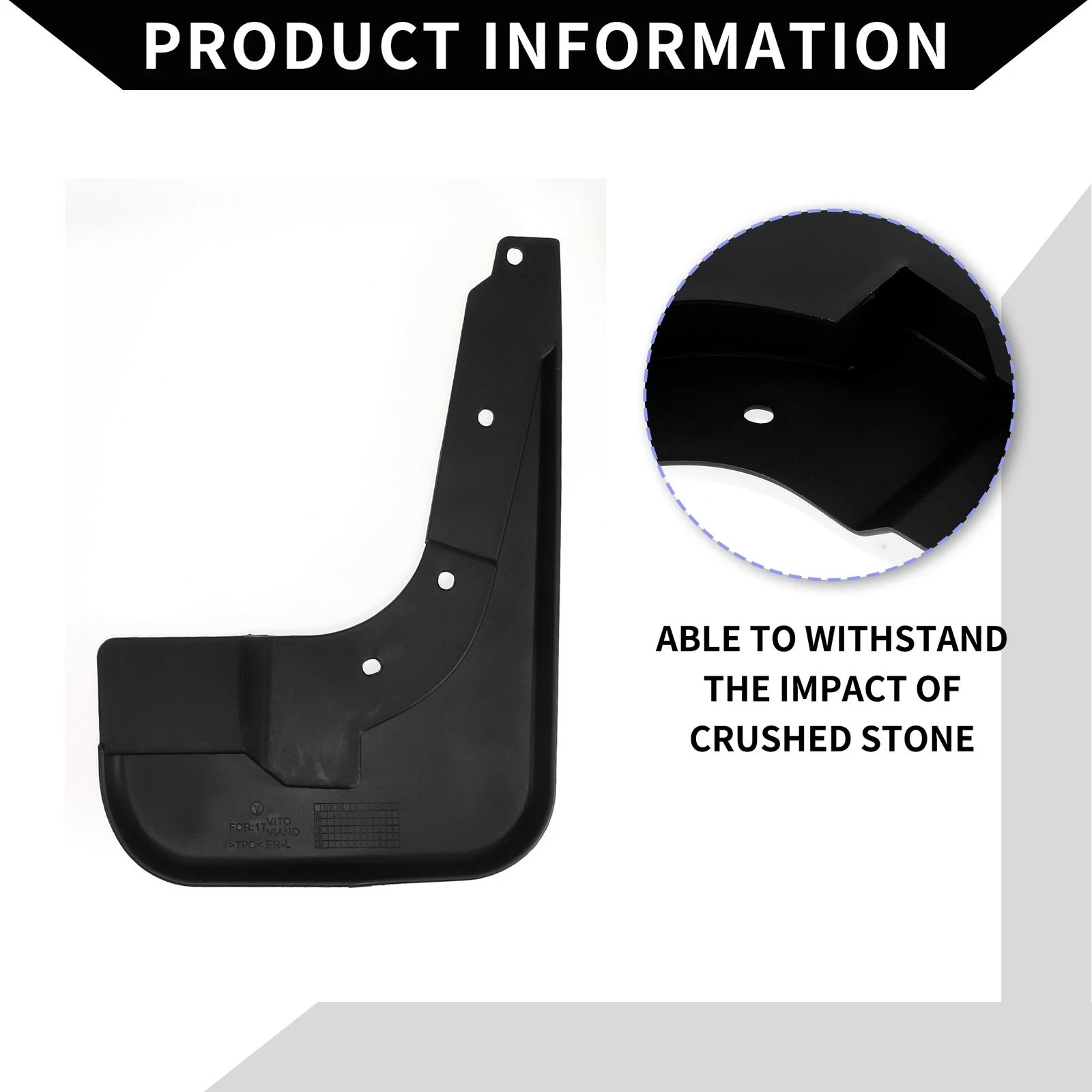 Mud Flap Splash Guards for Mercedes-Benz Vito W447 (2014–Present)