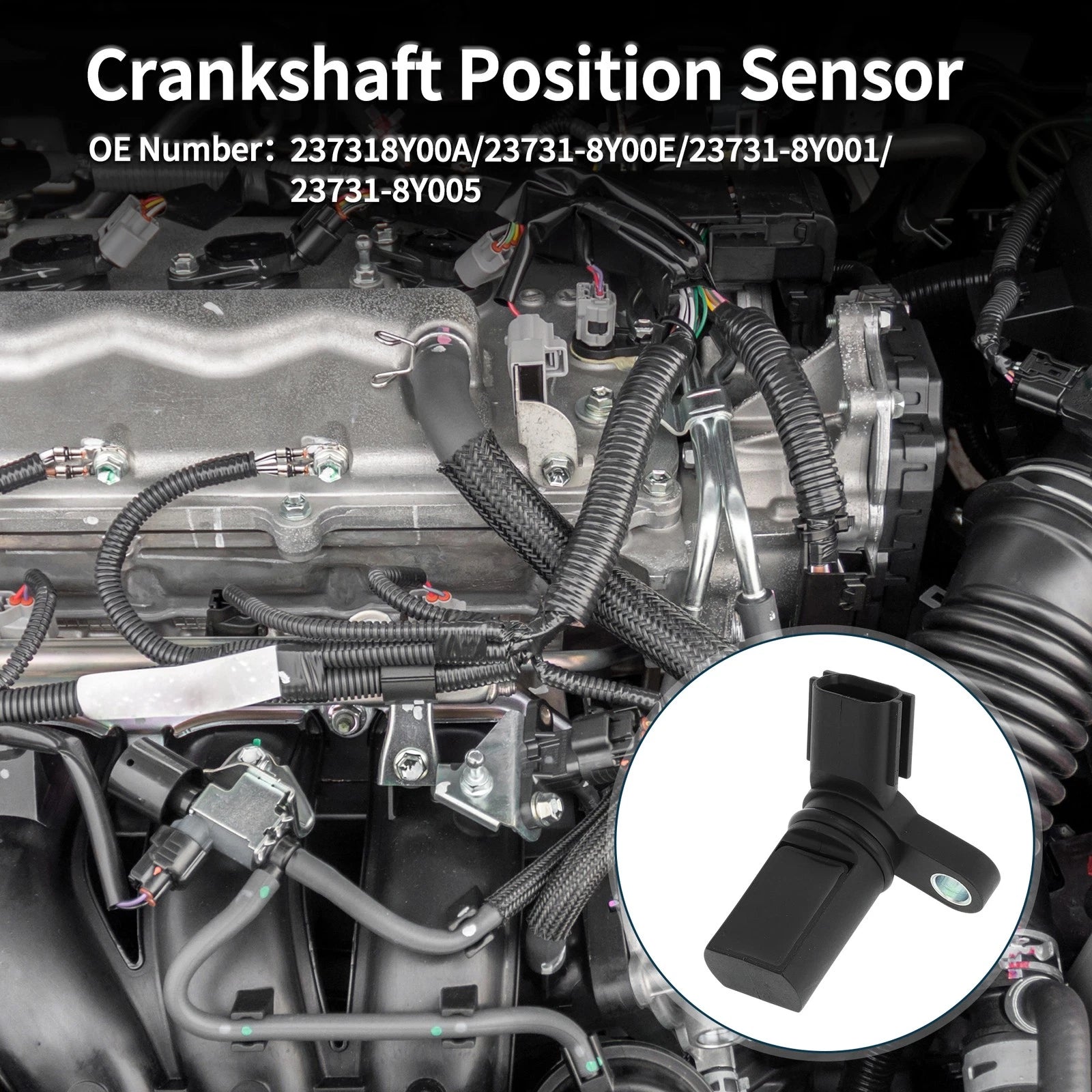 Crankshaft Position Sensor for Nissan Altima 3.5 (2002–2006) No. 23731-8Y00A