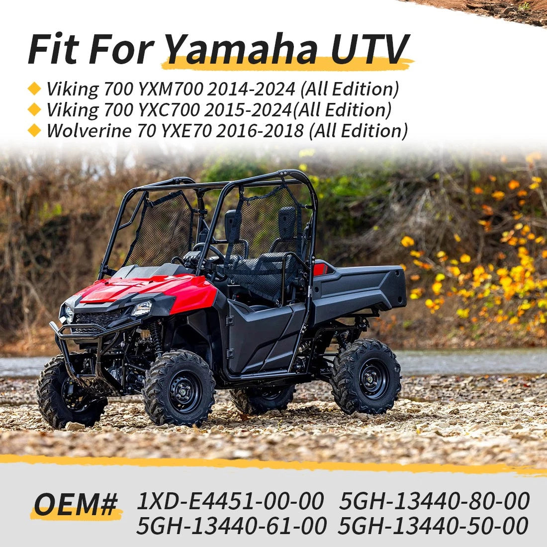 Air Filter & Oil Filter for Yamaha Viking 700 YXM700 YXC700 (2014–2019) 5GH-13440-80-00