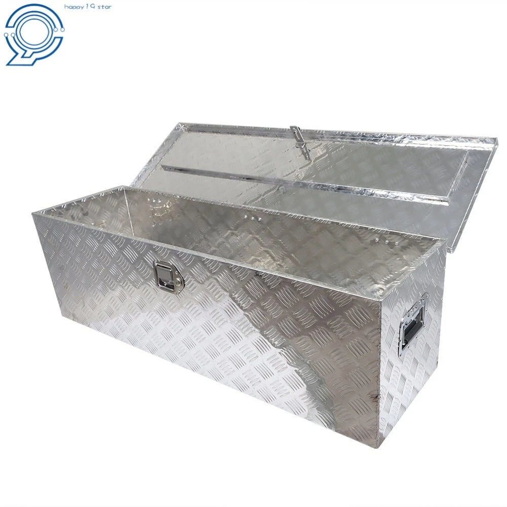 Rectangular Aluminum Tool Box for Flatbed Trailer (49" x 15" x 15")
