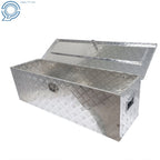Rectangular Aluminum Tool Box for Flatbed Trailer (49" x 15" x 15")
