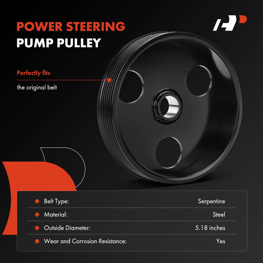 Power Steering Pump Pulley for Chevrolet Beretta Corsica Impala Malibu (1987–1996)