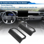 Air Condition Outlet Vent Trim Cover Frame for Toyota Tacoma (2016–2023) Black Woodgrain