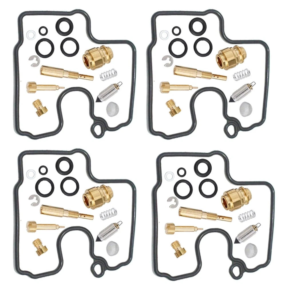4X Carburetor Rebuild Kit Gasket for Kawasaki ZX600 Ninja ZX6R (2000–2002)