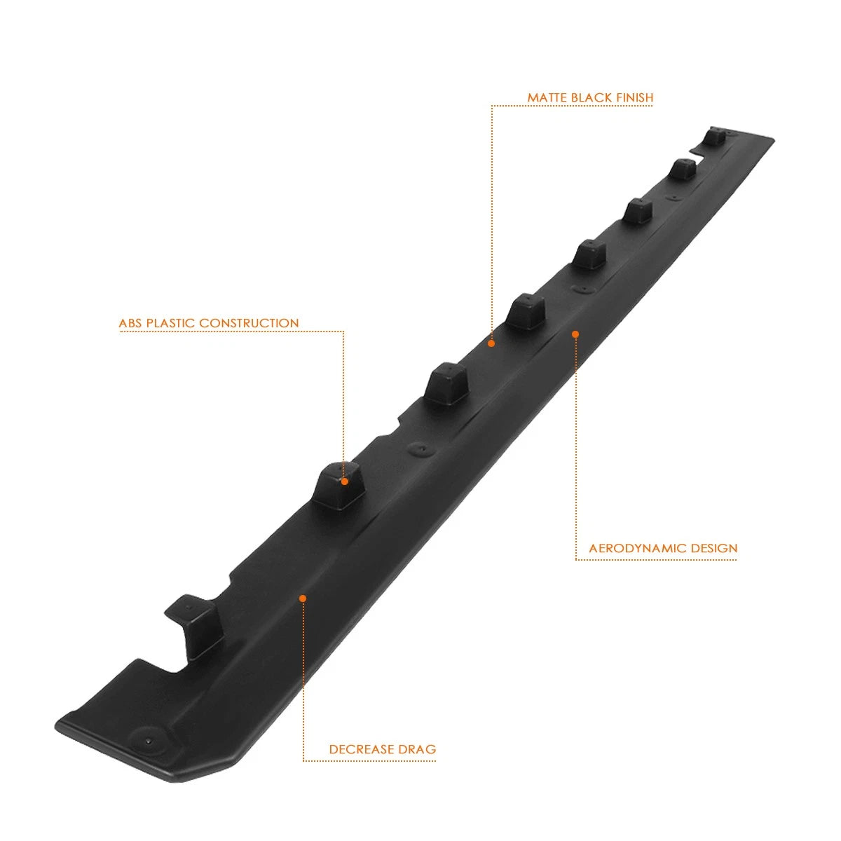 RP Style Matte Side Skirts for Ford Mustang (2010–2014)