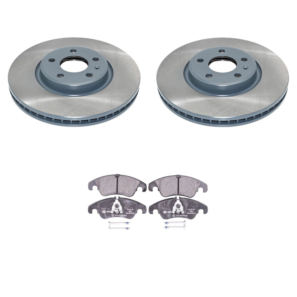 DuraGo Front Rotors & Low-Met Brake Pads Kit for Audi A6 Quattro Q5