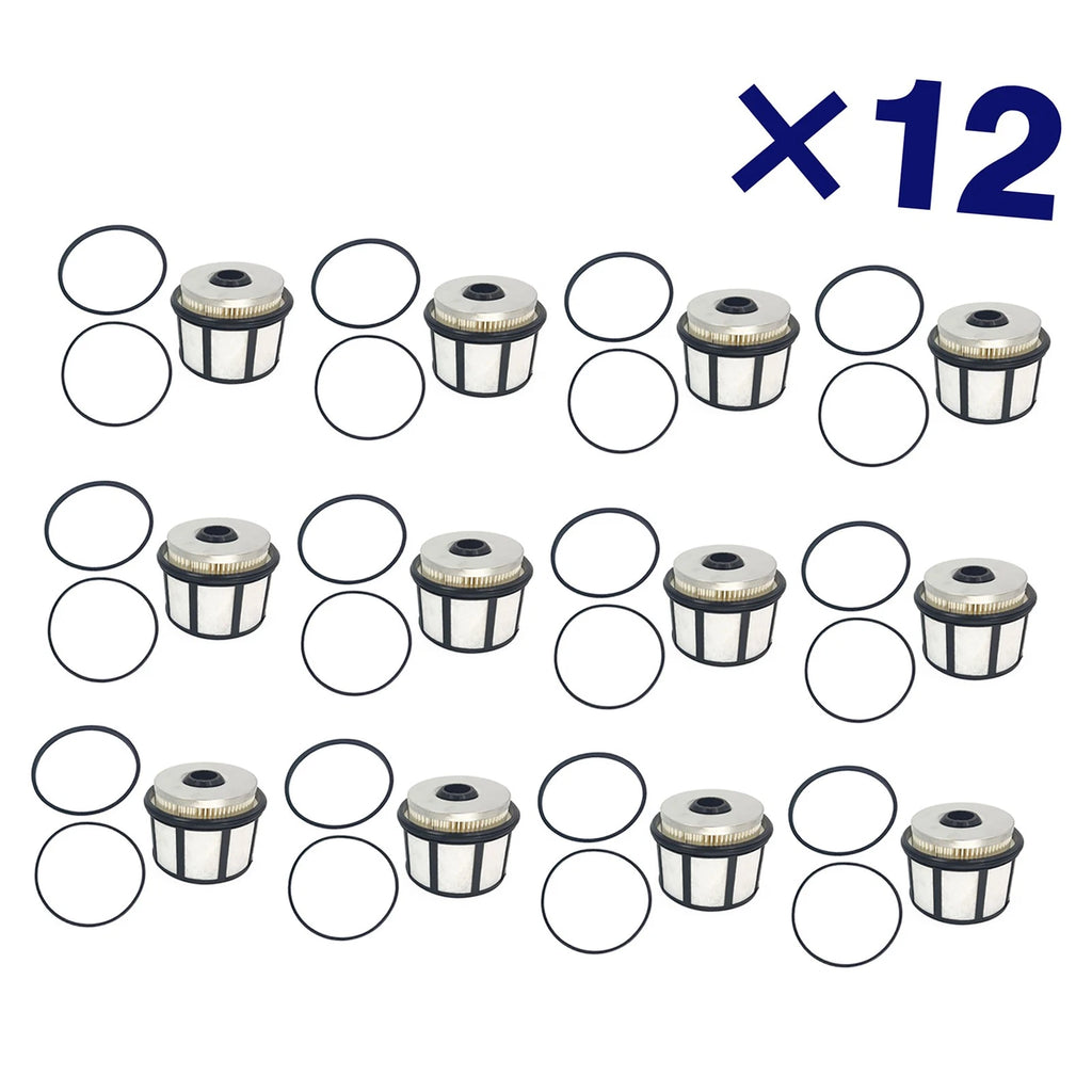 12PCS Fuel Filters for Ford F-Series E-Series 7.3L Powerstroke Diesel (1999–2003)