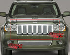 Stainless Chrome Mesh Grille Insert for Jeep Grand Cherokee (2009–2010)