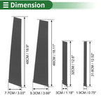 8 Pcs Door Pillar Window Trim for BMW X6 (2002–2013) Carbon Fiber Black