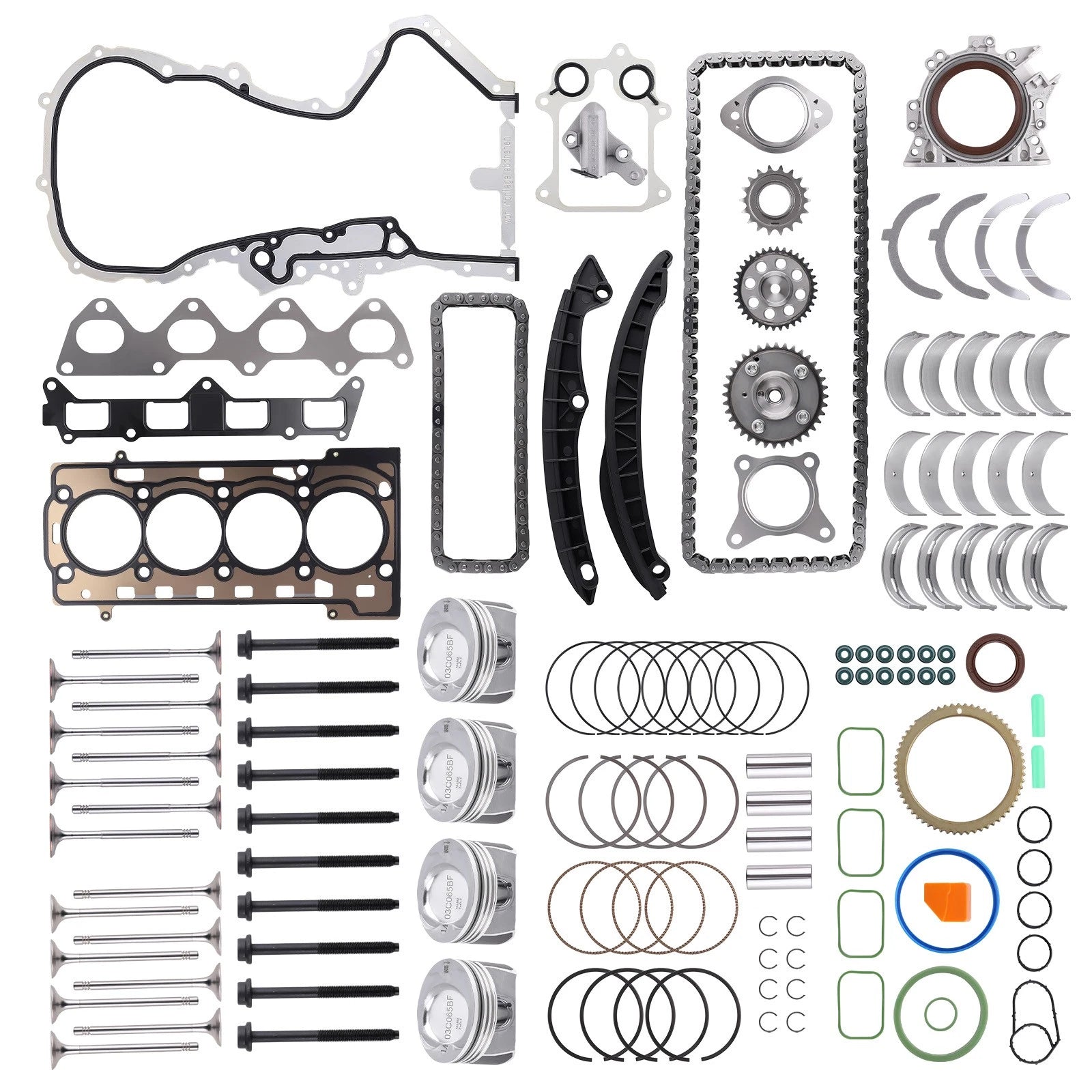 Engine Pistons Rebuild Set for VW Audi 1.4 TSI CAV CTH Ø19mm (2010–2018)