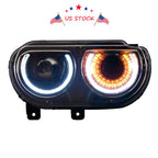 Set of DRL Projector Headlights for Dodge Challenger (2009-2014)