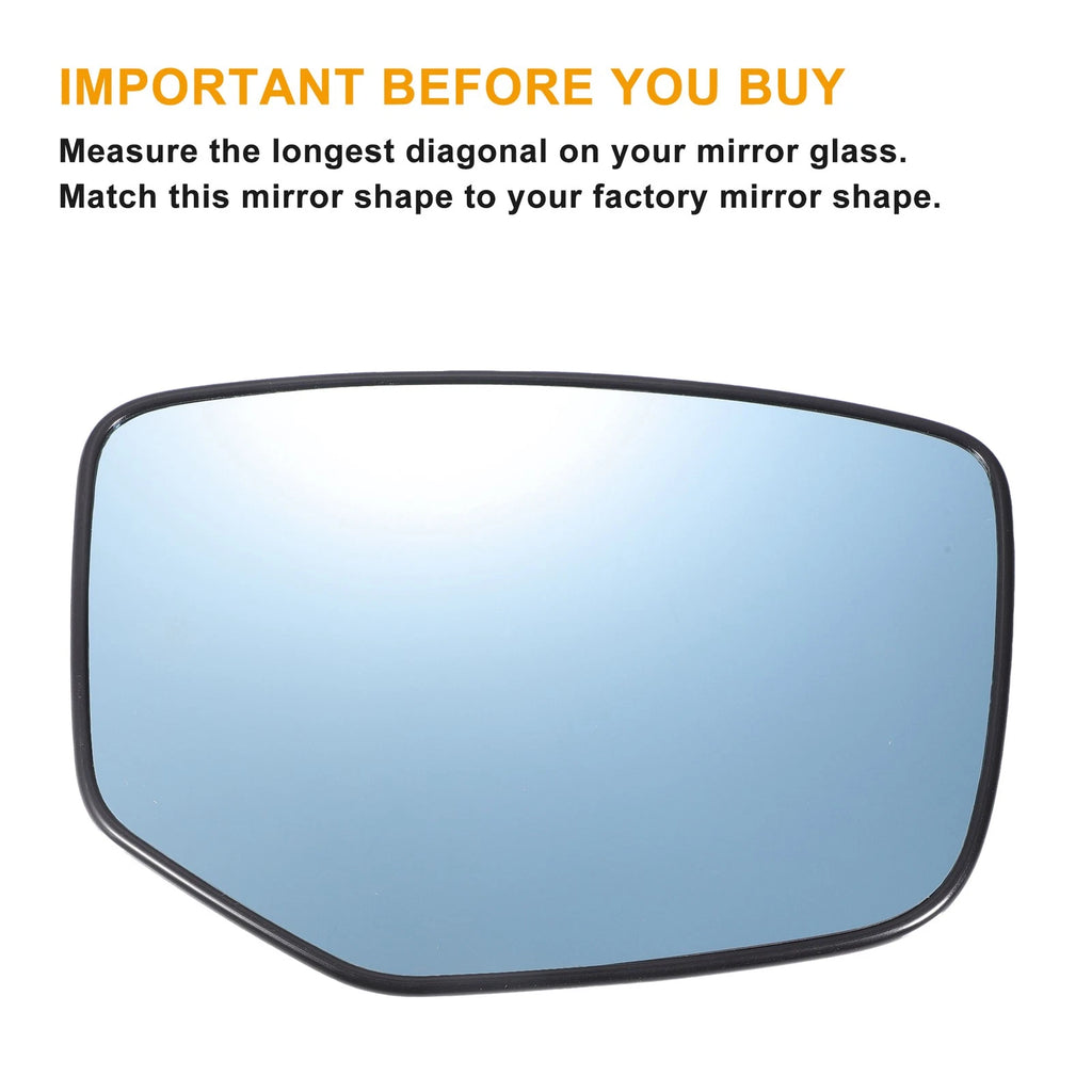 Pair Blue Heated Mirror Glass for Honda Accord (2008–2010)