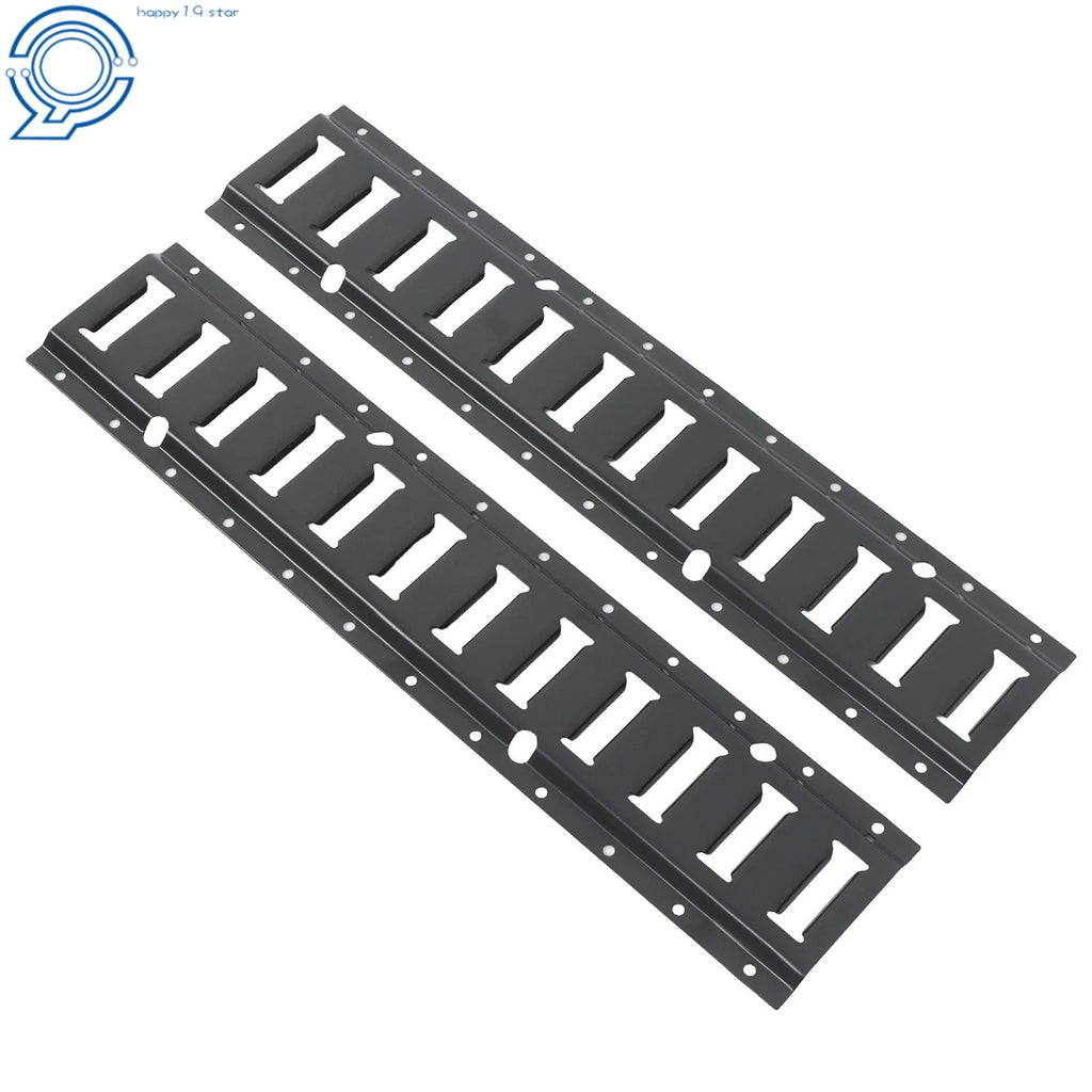 Set of 8 E Track Tie-Down Rails for Enclosed Cargo Trailer (2 ft)