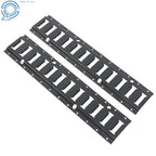 Set of 8 E Track Tie-Down Rails for Enclosed Cargo Trailer (2 ft)