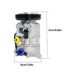 AC Compressor for Porsche Cayenne Panamera Audi Q7 Q8 (2017–2023)