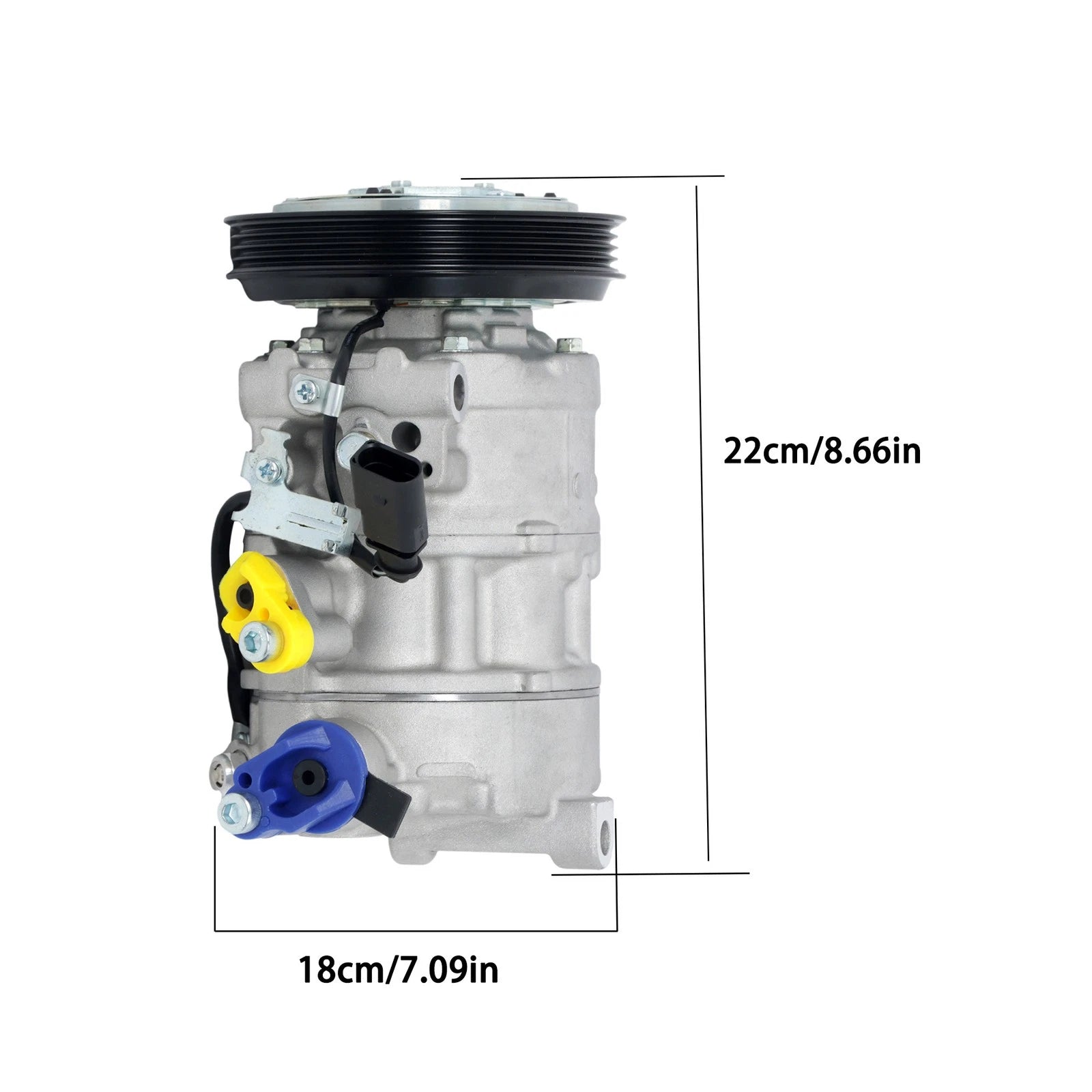 AC Compressor for Porsche Cayenne Panamera Audi Q7 Q8 (2017–2023)