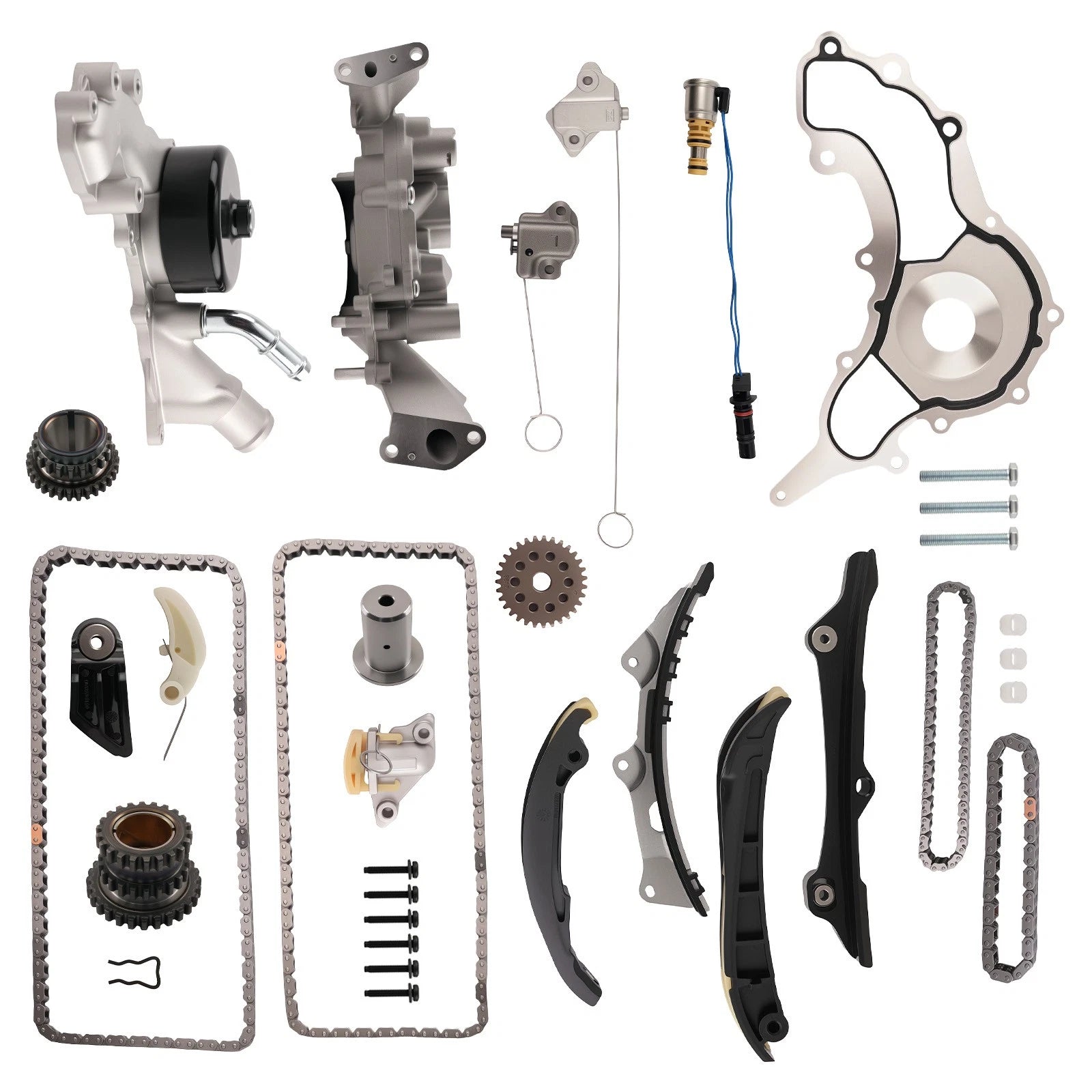 Engine Timing Chain Set with Oil Water Pump for Chrysler Dodge Jeep Ram 3.6L V6 (2011–2021)