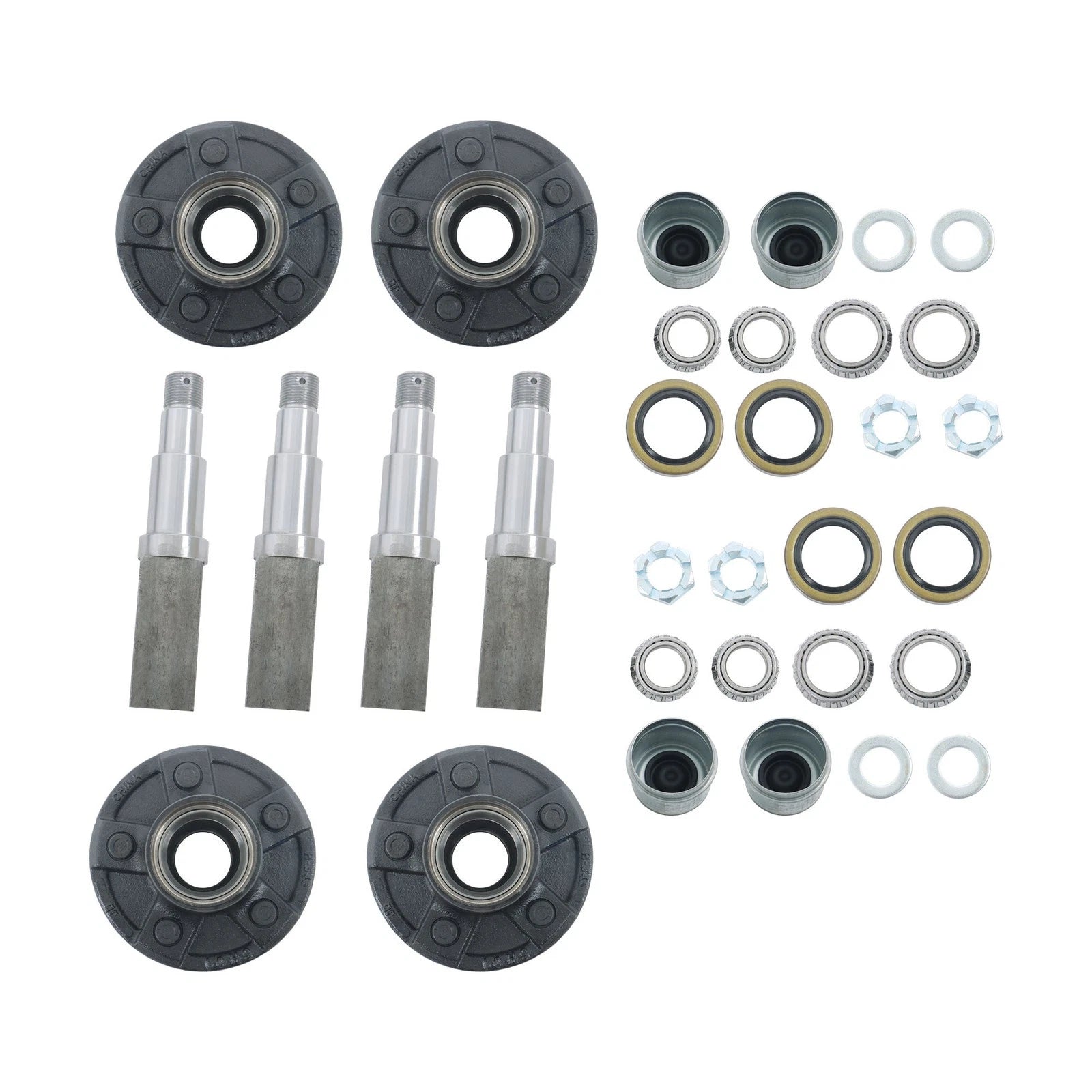 Trailer Axle Kit for 3500# Square Spindle (Year Range Not Specified)