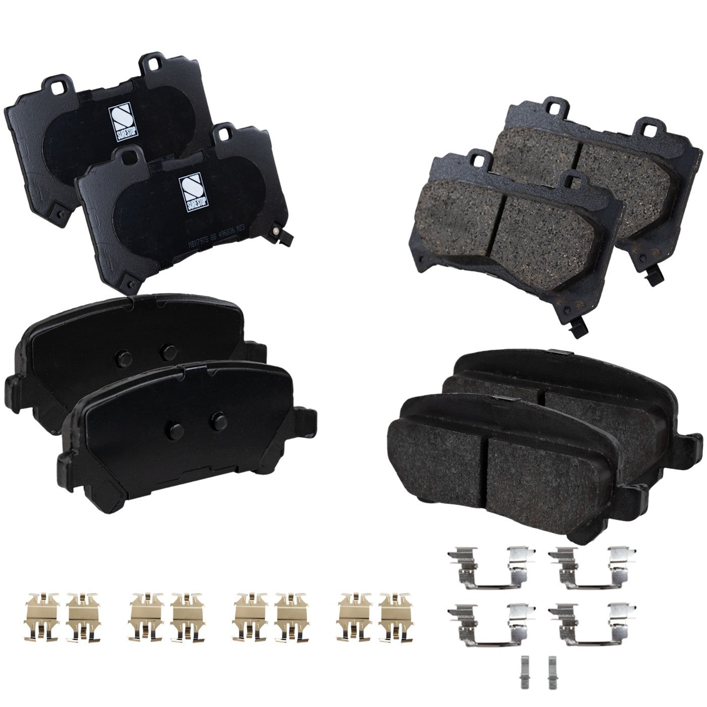 Set of 4 Brake Pads for Chevy GMC Canyon Chevrolet Colorado (2019–2020)