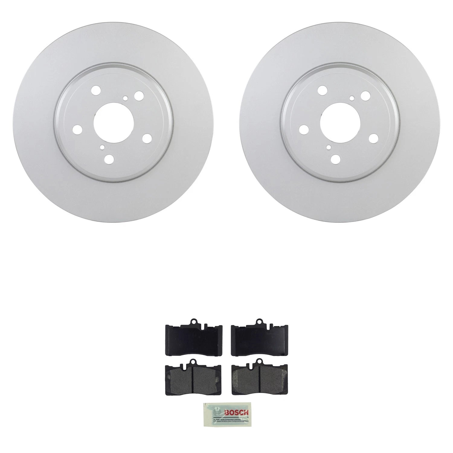 Bosch Front Quietcast Rotors & Blue Ceramic Disc Brake Pad Kit for Lexus LS430 (2001–2006)
