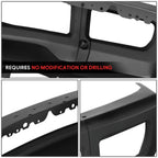 Front Bumper for Ford F250 F350 Super Duty (2017–2019) OE W/Foglight Holes Black